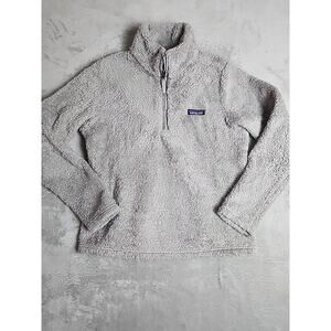 Patagonia Jacket Womens Small Los Gatos Sherpa Fleece Teddy Gray